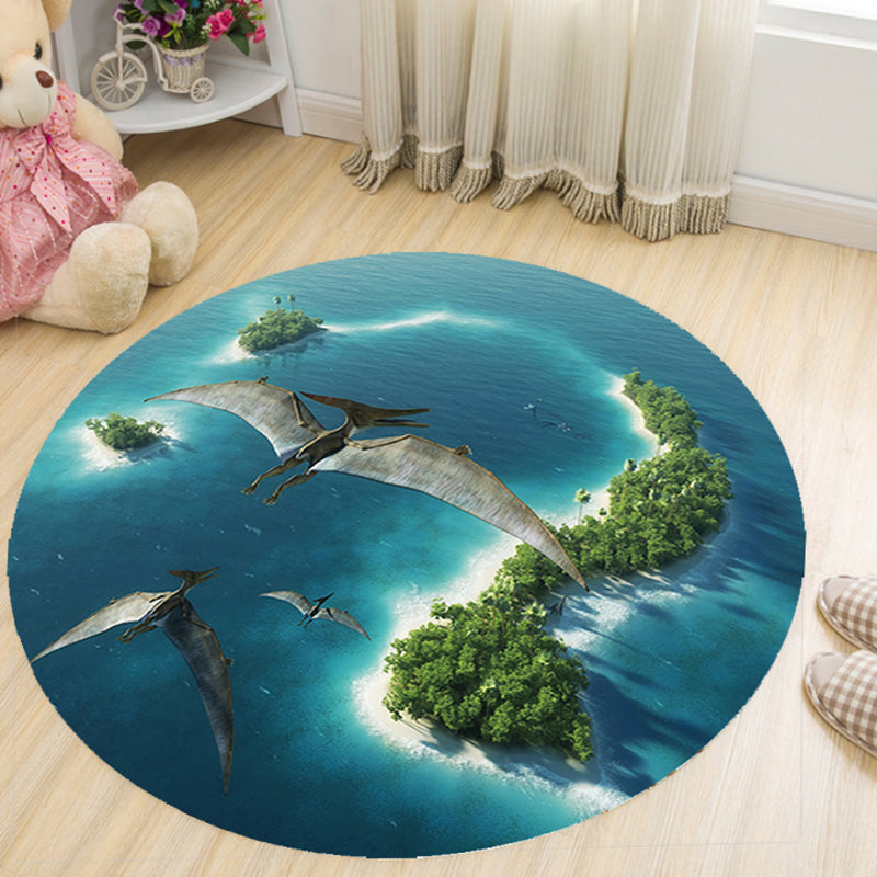 Lisslune | Vivid 3D Print Area Rug Multicolor Contemporary Rug Synthetic Pet Friendly Non-Slip Washable Rug for Bedroom