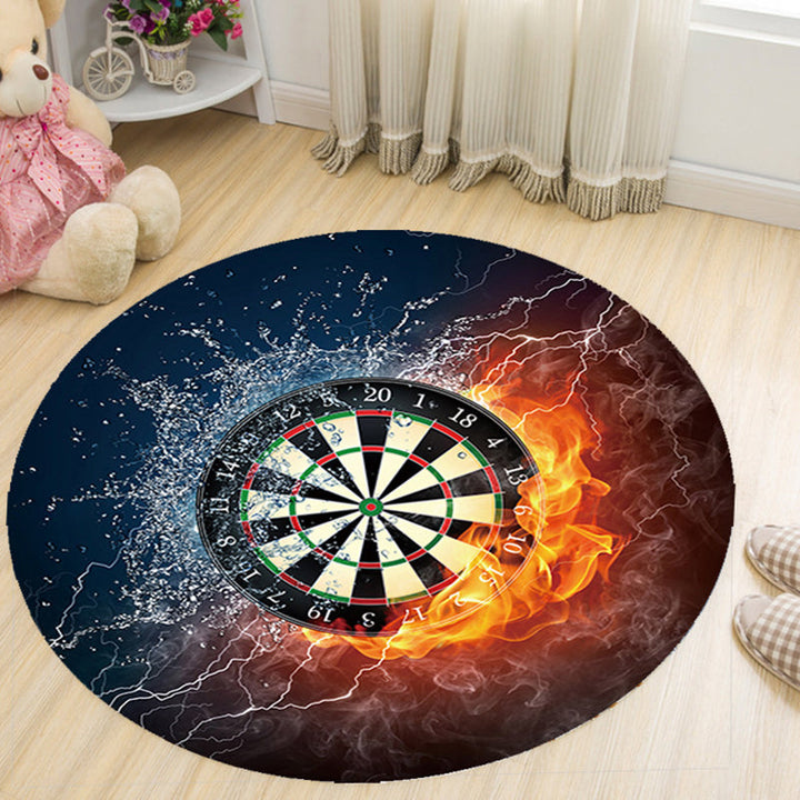 Lisslune | Vivid 3D Print Area Rug Multicolor Contemporary Rug Synthetic Pet Friendly Non-Slip Washable Rug for Bedroom
