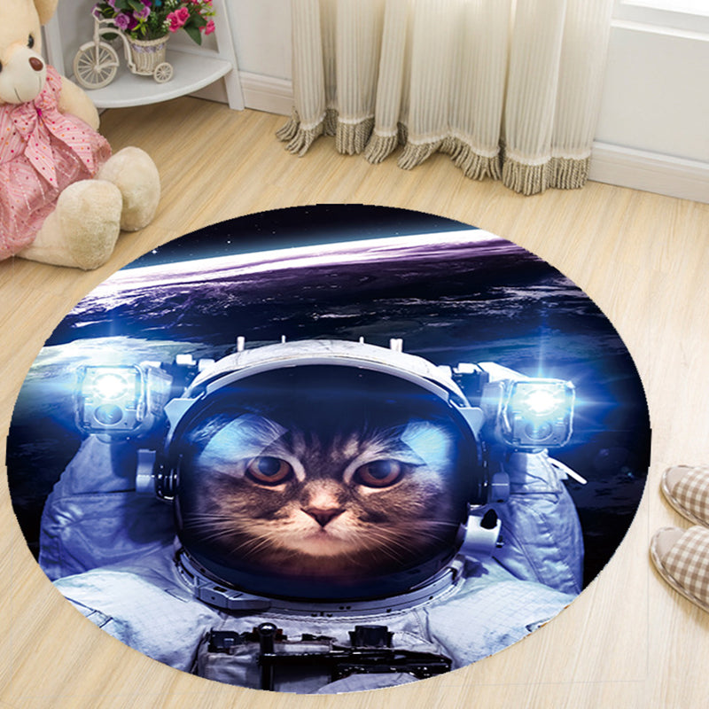 Lisslune | Vivid 3D Print Area Rug Multicolor Contemporary Rug Synthetic Pet Friendly Non-Slip Washable Rug for Bedroom