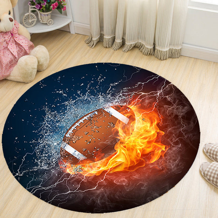 Lisslune | Vivid 3D Print Area Rug Multicolor Contemporary Rug Synthetic Pet Friendly Non-Slip Washable Rug for Bedroom
