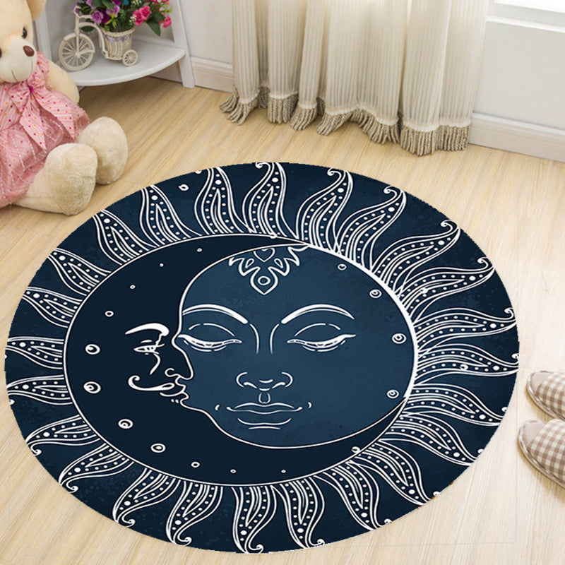 Lisslune | Vivid 3D Print Area Rug Multicolor Contemporary Rug Synthetic Pet Friendly Non-Slip Washable Rug for Bedroom