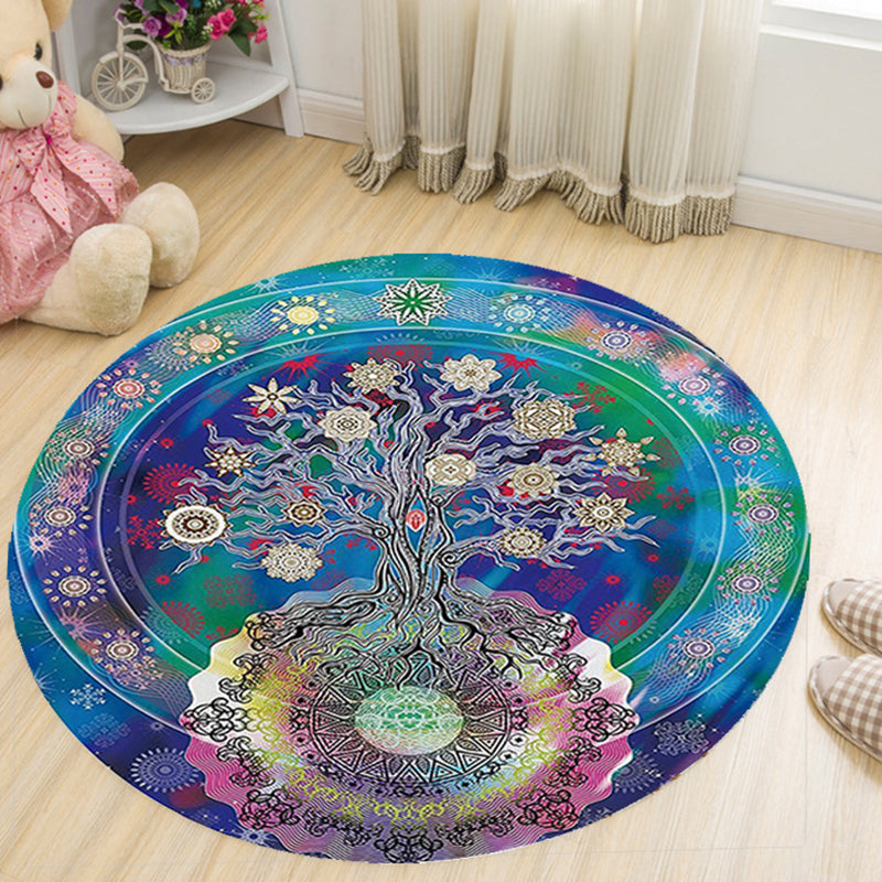 Lisslune | Vivid 3D Print Area Rug Multicolor Contemporary Rug Synthetic Pet Friendly Non-Slip Washable Rug for Bedroom