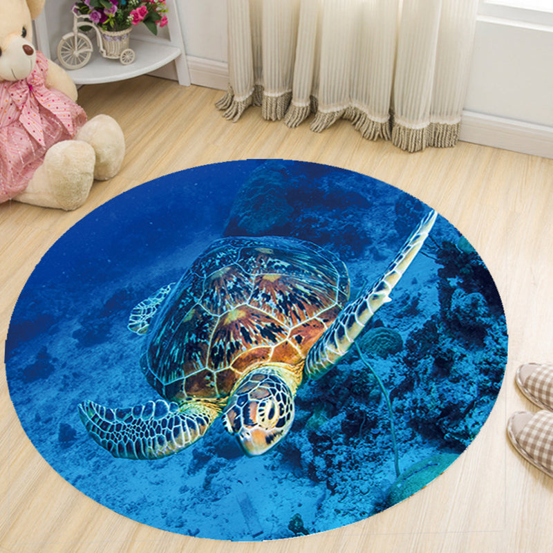 Lisslune | Vivid 3D Print Area Rug Multicolor Contemporary Rug Synthetic Pet Friendly Non-Slip Washable Rug for Bedroom