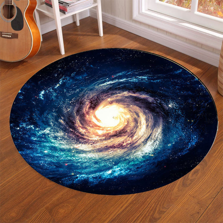 Lisslune | Multicolor Visual Deception Area Rug Polyester Novelty Carpet Washable Non-Slip Pet Friendly Carpet for Boys Room