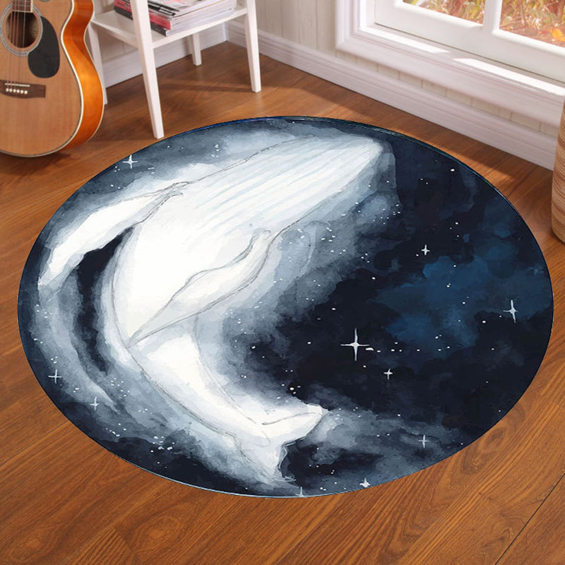 Lisslune | Multicolor Visual Deception Area Rug Polyester Novelty Carpet Washable Non-Slip Pet Friendly Carpet for Boys Room