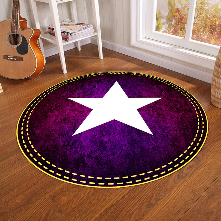 Lisslune | Multicolor Visual Deception Area Rug Polyester Novelty Carpet Washable Non-Slip Pet Friendly Carpet for Boys Room