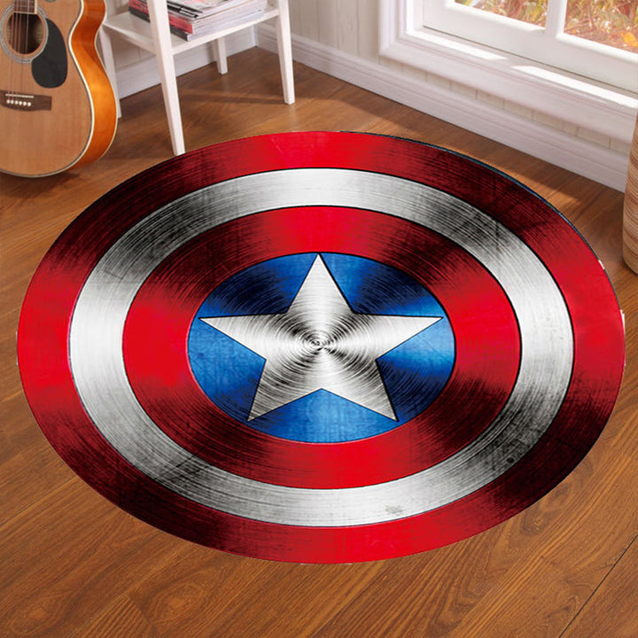 Lisslune | Multicolor Visual Deception Area Rug Polyester Novelty Carpet Washable Non-Slip Pet Friendly Carpet for Boys Room