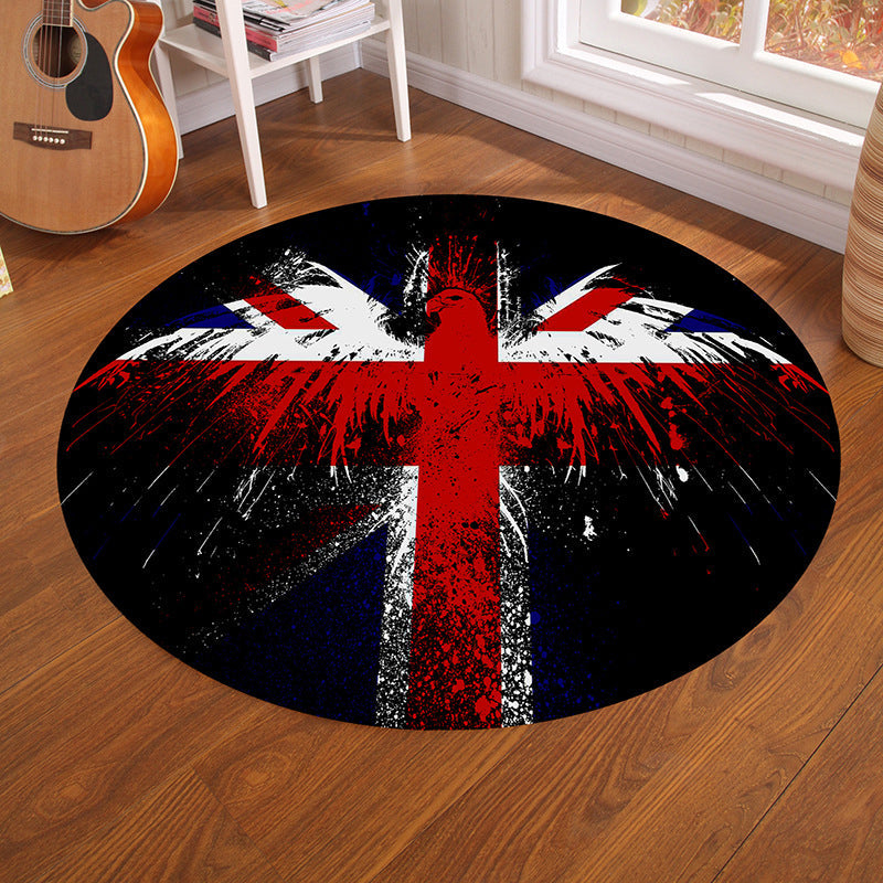 Lisslune | Multicolor Visual Deception Area Rug Polyester Novelty Carpet Washable Non-Slip Pet Friendly Carpet for Boys Room