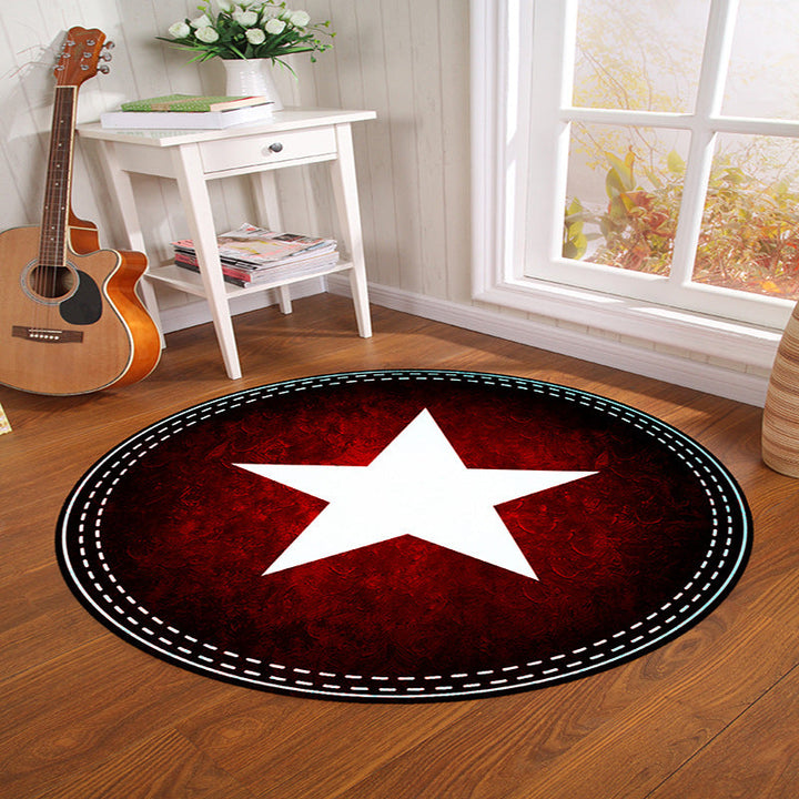 Lisslune | Multicolor Visual Deception Area Rug Polyester Novelty Carpet Washable Non-Slip Pet Friendly Carpet for Boys Room