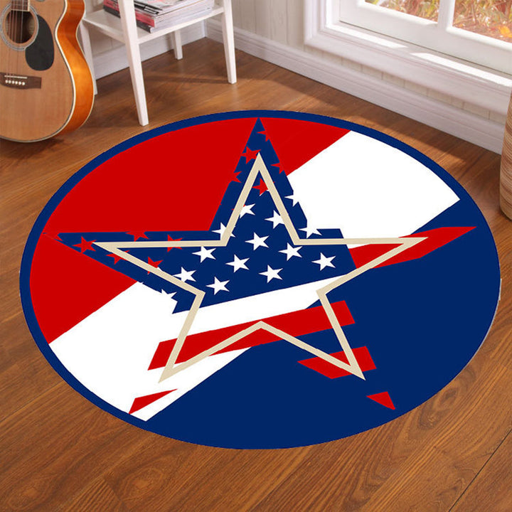 Lisslune | Multicolor Visual Deception Area Rug Polyester Novelty Carpet Washable Non-Slip Pet Friendly Carpet for Boys Room