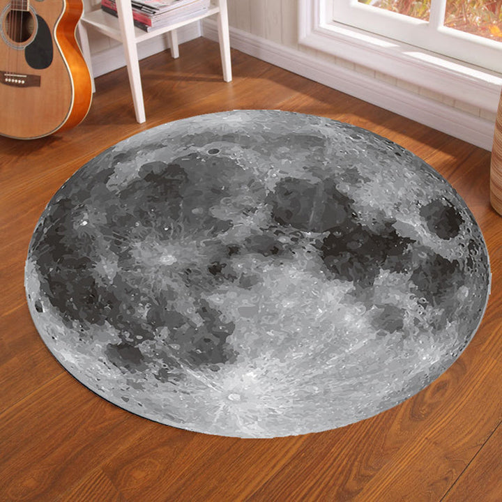 Lisslune | Multicolor Visual Deception Area Rug Polyester Novelty Carpet Washable Non-Slip Pet Friendly Carpet for Boys Room