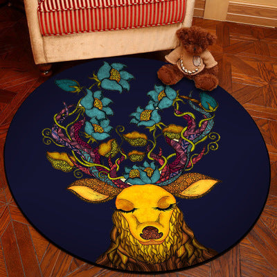 Lisslune | Unique 3D Cartoon Rug Multi Color Novelty Rug Polypropylene Non-Slip Back Stain Resistant Washable Rug for Bedroom