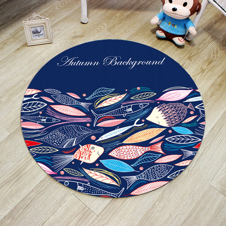 Lisslune | Unique 3D Cartoon Rug Multi Color Novelty Rug Polypropylene Non-Slip Back Stain Resistant Washable Rug for Bedroom