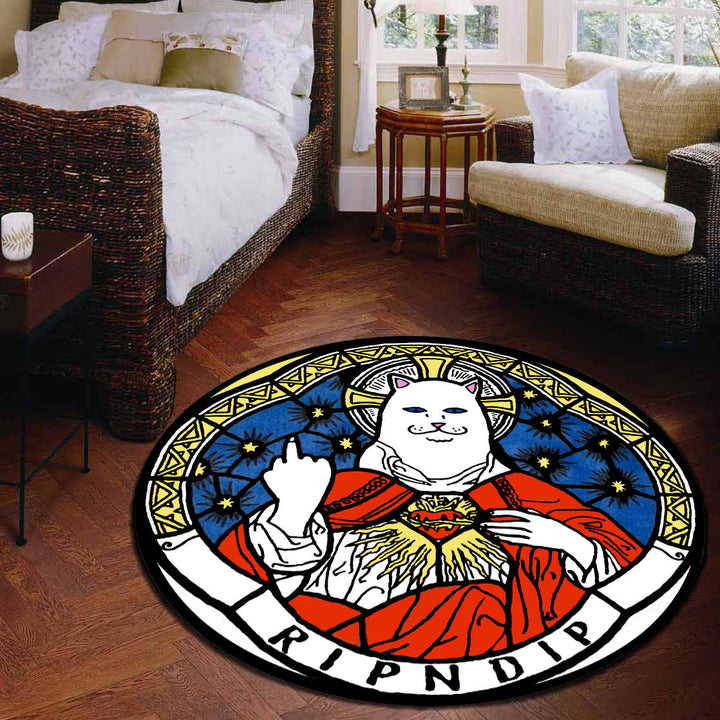 Lisslune | Unique 3D Cartoon Rug Multi Color Novelty Rug Polypropylene Non-Slip Back Stain Resistant Washable Rug for Bedroom