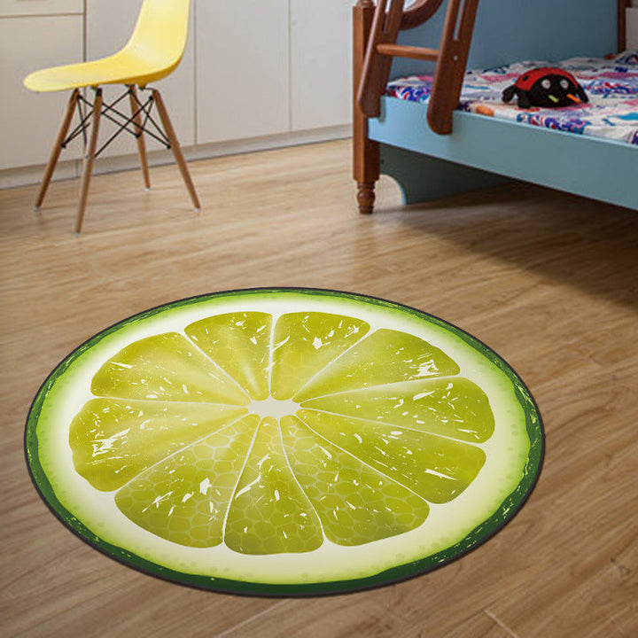 Lisslune | Unique 3D Cartoon Rug Multi Color Novelty Rug Polypropylene Non-Slip Back Stain Resistant Washable Rug for Bedroom