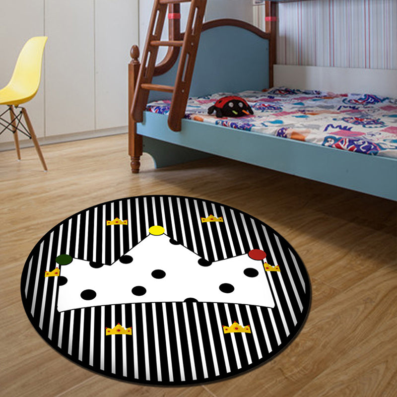 Lisslune | Unique 3D Cartoon Rug Multi Color Novelty Rug Polypropylene Non-Slip Back Stain Resistant Washable Rug for Bedroom