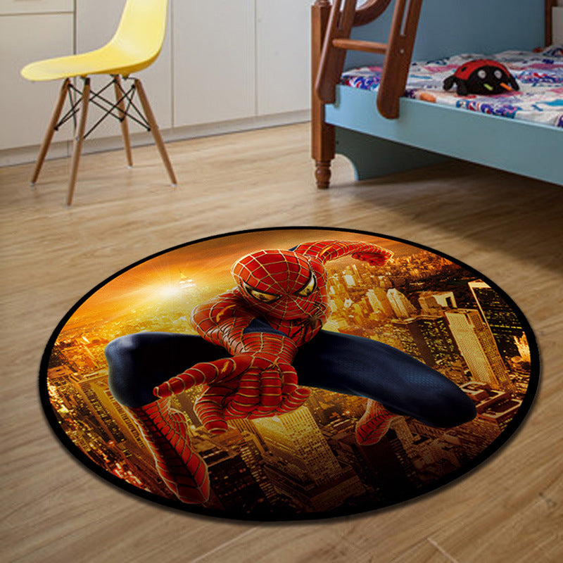 Lisslune | Unique 3D Cartoon Rug Multi Color Novelty Rug Polypropylene Non-Slip Back Stain Resistant Washable Rug for Bedroom