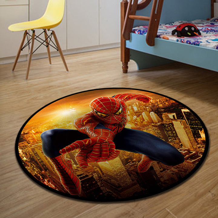 Lisslune | Unique 3D Cartoon Rug Multi Color Novelty Rug Polypropylene Non-Slip Back Stain Resistant Washable Rug for Bedroom