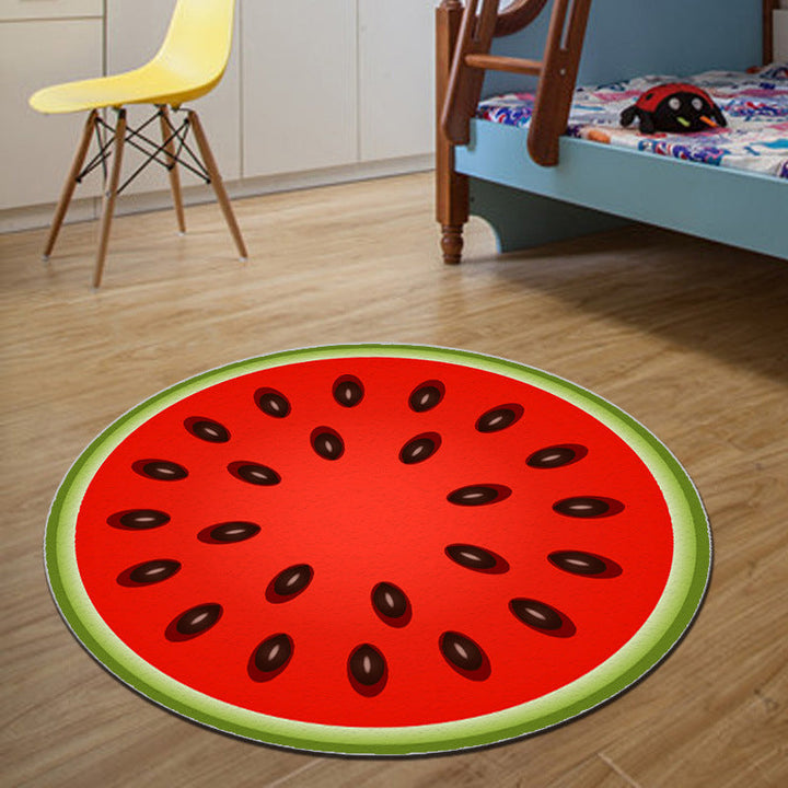 Lisslune | Unique 3D Cartoon Rug Multi Color Novelty Rug Polypropylene Non-Slip Back Stain Resistant Washable Rug for Bedroom