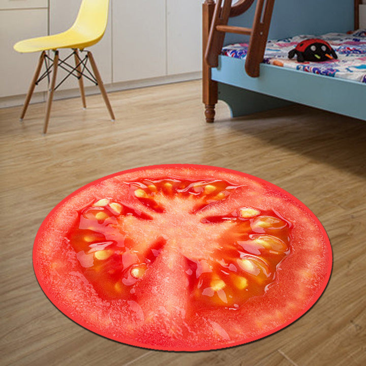 Lisslune | Unique 3D Cartoon Rug Multi Color Novelty Rug Polypropylene Non-Slip Back Stain Resistant Washable Rug for Bedroom