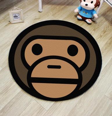 Lisslune | Unique 3D Cartoon Rug Multi Color Novelty Rug Polypropylene Non-Slip Back Stain Resistant Washable Rug for Bedroom