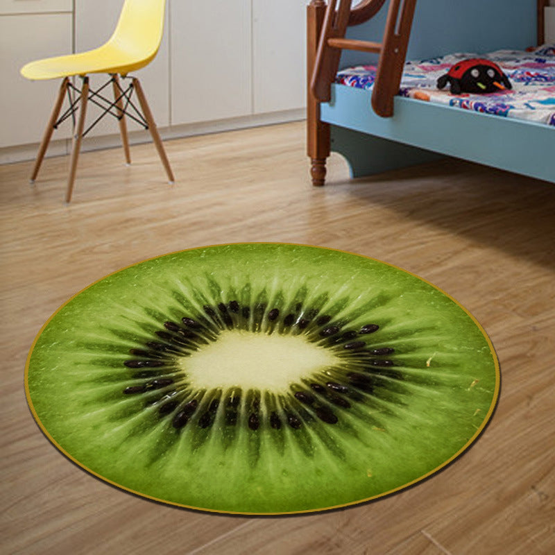 Lisslune | Unique 3D Cartoon Rug Multi Color Novelty Rug Polypropylene Non-Slip Back Stain Resistant Washable Rug for Bedroom