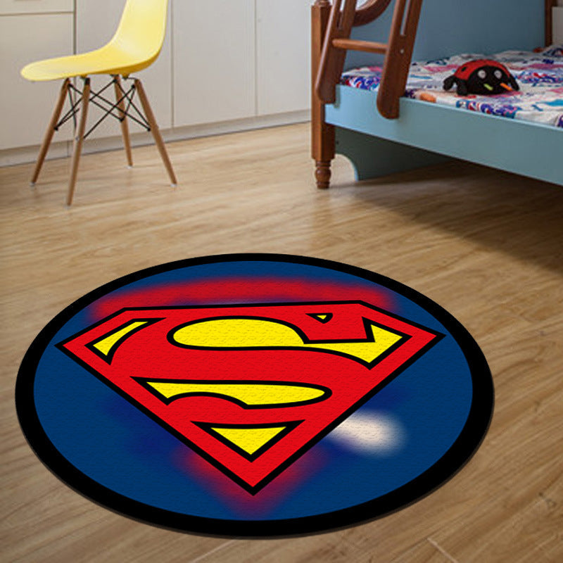 Lisslune | Unique 3D Cartoon Rug Multi Color Novelty Rug Polypropylene Non-Slip Back Stain Resistant Washable Rug for Bedroom