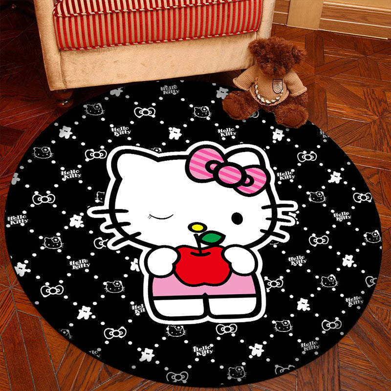 Lisslune | Unique 3D Cartoon Rug Multi Color Novelty Rug Polypropylene Non-Slip Back Stain Resistant Washable Rug for Bedroom