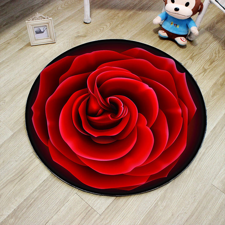 Lisslune | Unique 3D Cartoon Rug Multi Color Novelty Rug Polypropylene Non-Slip Back Stain Resistant Washable Rug for Bedroom