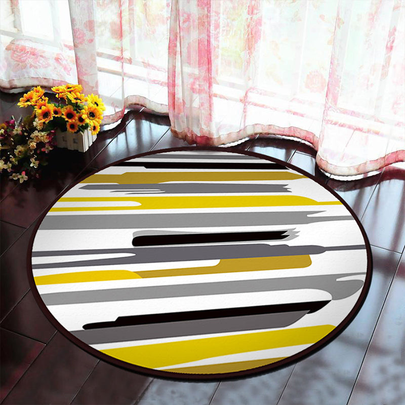 Lisslune | Unique 3D Cartoon Rug Multi Color Novelty Rug Polypropylene Non-Slip Back Stain Resistant Washable Rug for Bedroom