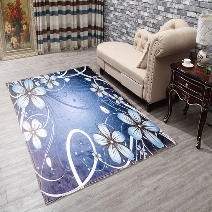 Lisslune | Amazing Multicolor Natural Landscape Carpet Polyester Modern Carpet Stain Resistant Washable Non-Slip Back Carpet for Family Room