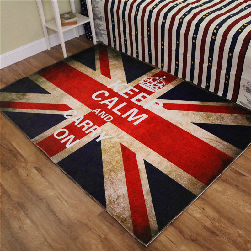 Lisslune | Amazing Multicolor Natural Landscape Carpet Polyester Modern Carpet Stain Resistant Washable Non-Slip Back Carpet for Family Room