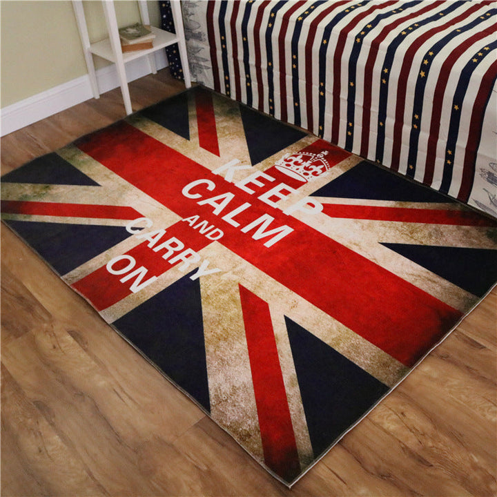 Lisslune | Amazing Multicolor Natural Landscape Carpet Polyester Modern Carpet Stain Resistant Washable Non-Slip Back Carpet for Family Room