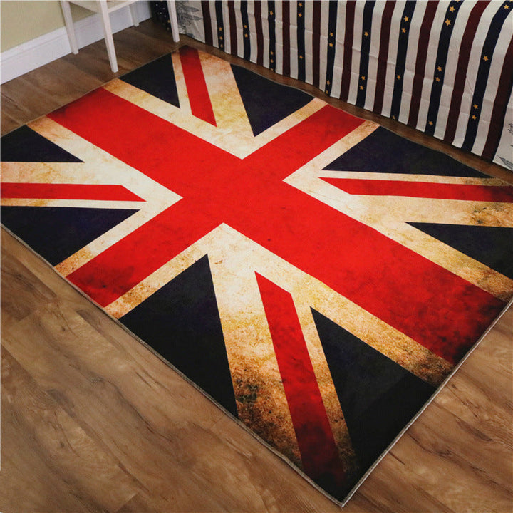 Lisslune | Amazing Multicolor Natural Landscape Carpet Polyester Modern Carpet Stain Resistant Washable Non-Slip Back Carpet for Family Room