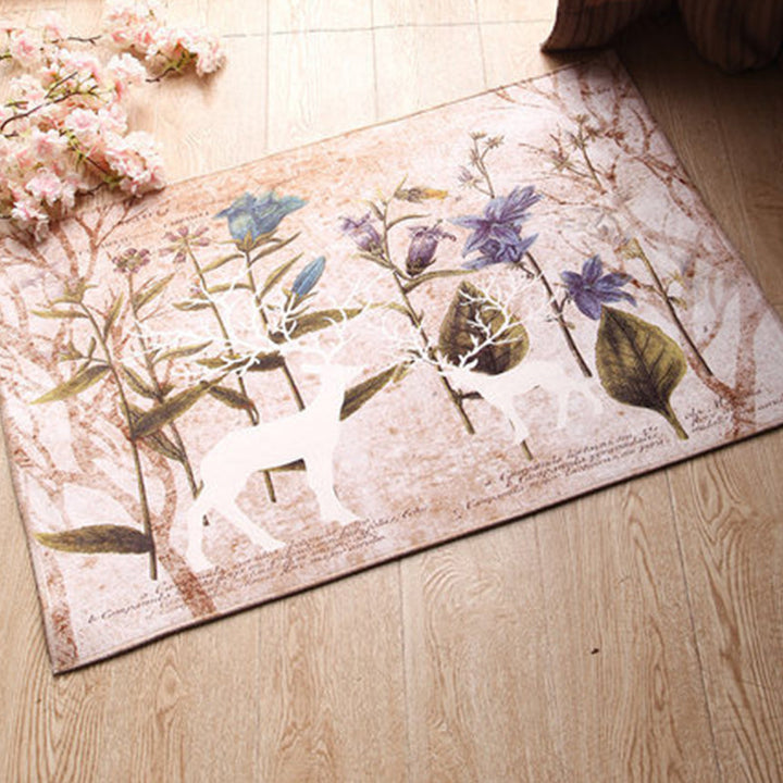 Lisslune | Amazing Multicolor Natural Landscape Carpet Polyester Modern Carpet Stain Resistant Washable Non-Slip Back Carpet for Family Room