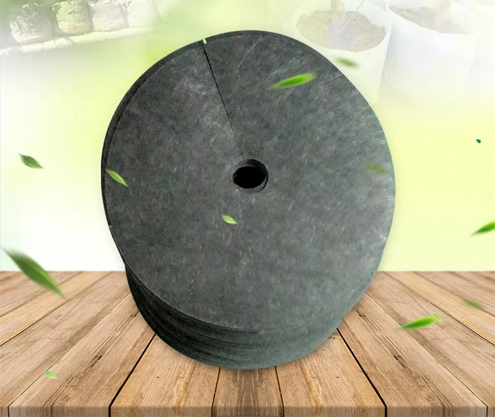 Lisslune | Weed fleece tree disk – Breathable root protection mat for garden and plants