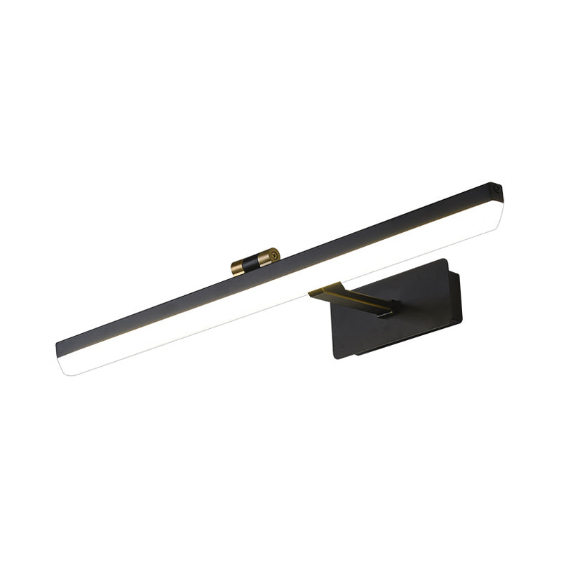 Skørter | Metal Black Wall Lamp Extended LED Traditional Wall Mounted Vanity Light, 17"/38"/22.5" Wide