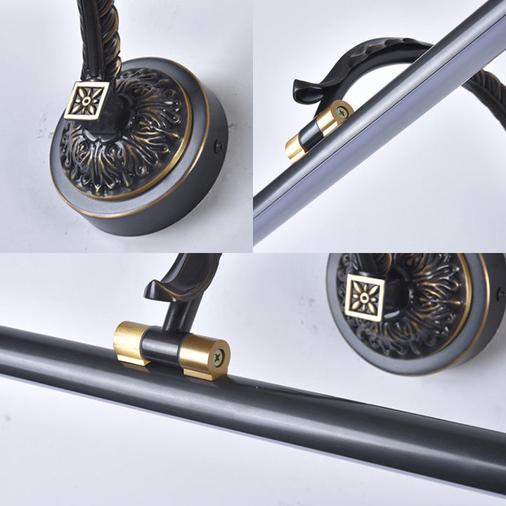 Skørter | 14"/18"/23" Wide Extended Vanity Lamp Traditional LED Metal Black/Antique Brass Wall Light Fixture for Bathroom