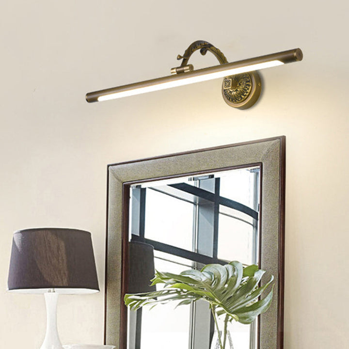Skørter | 14"/18"/23" Wide Extended Vanity Lamp Traditional LED Metal Black/Antique Brass Wall Light Fixture for Bathroom