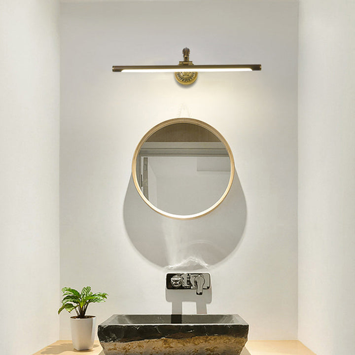 Skørter | 14"/18"/23" Wide Extended Vanity Lamp Traditional LED Metal Black/Antique Brass Wall Light Fixture for Bathroom