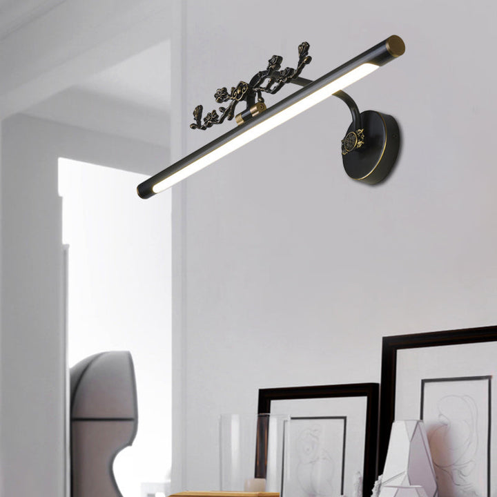 Skørter | Extended Vanity Lighting Traditional 14"/18"/23" W LED Metal Wall Lamp for Bathroom in Black/Antique Brass