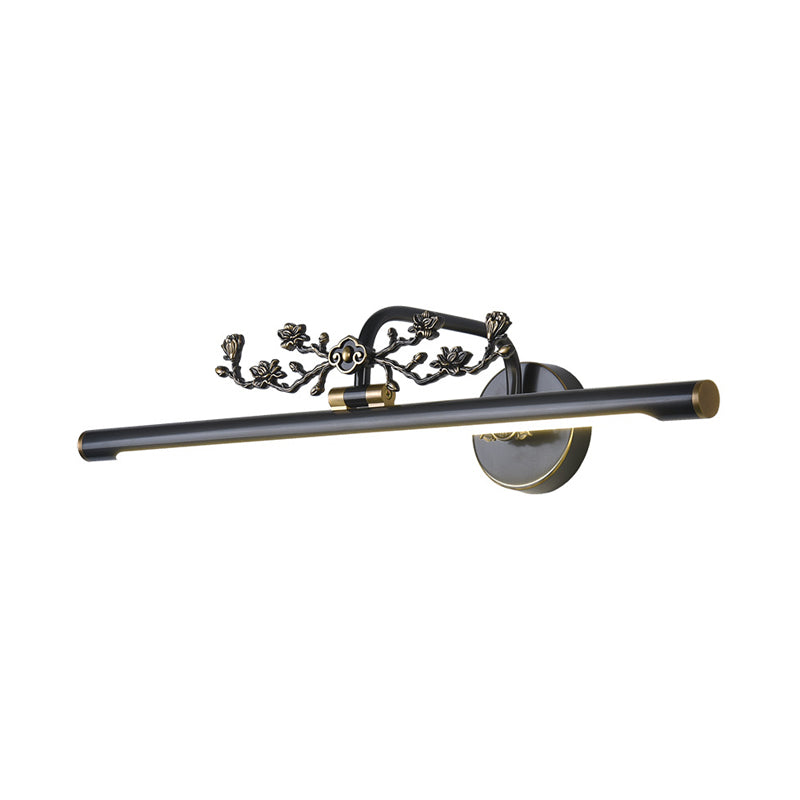 Skørter | Extended Vanity Lighting Traditional 14"/18"/23" W LED Metal Wall Lamp for Bathroom in Black/Antique Brass