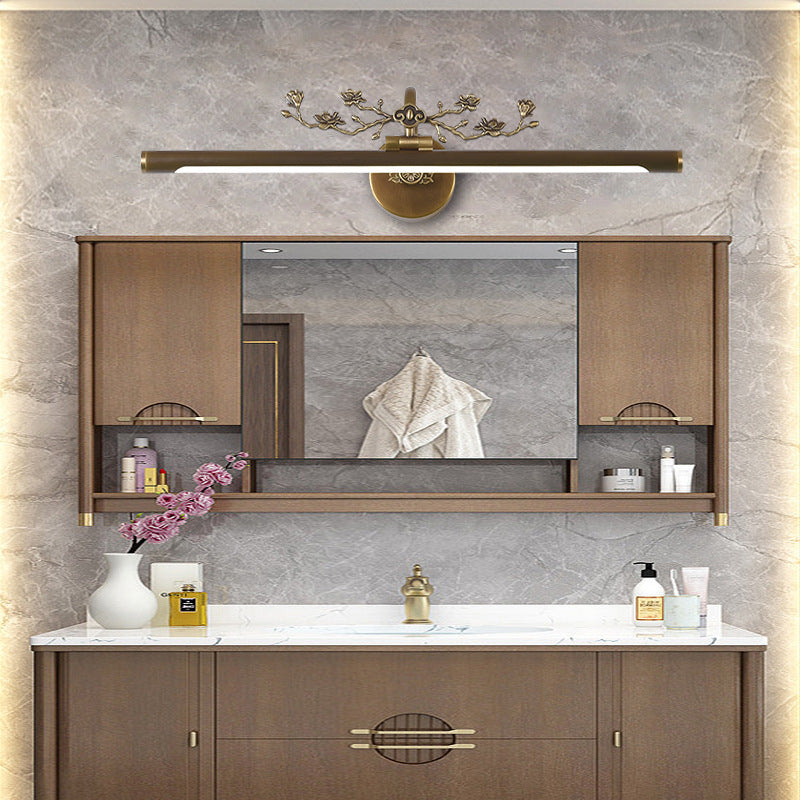 Skørter | Extended Vanity Lighting Traditional 14"/18"/23" W LED Metal Wall Lamp for Bathroom in Black/Antique Brass