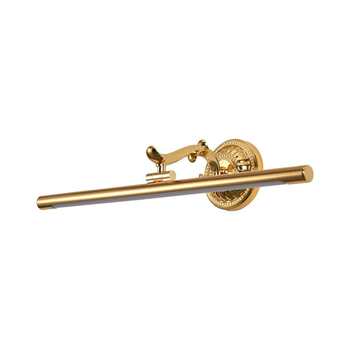 Skørter | LED wall lamp with elongated metal shade classic bathroom vanity lighting in bronze/gold, 16"/21.5"/25.5" width