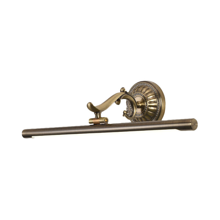 Skørter | LED wall lamp with elongated metal shade classic bathroom vanity lighting in bronze/gold, 16"/21.5"/25.5" width