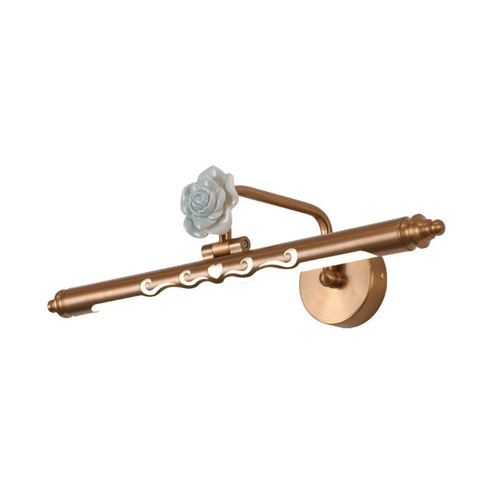 Skørter | LED Metal Vanity Lamp Classic Gold Linear Bathroom Wall Lamp Light Decoration, 16"/20"/25" Wide