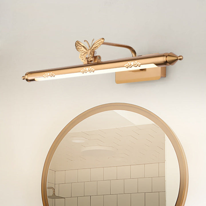 Skørter | Gold LED Wall Light Classic Metal Extended Vanity Lighting Fixture for Bathroom, 20.5"/24.5"/28" Width