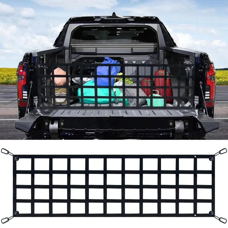 Lisslune | Heavy-duty truck tailgate cargo net with UV protection for full-size trucks