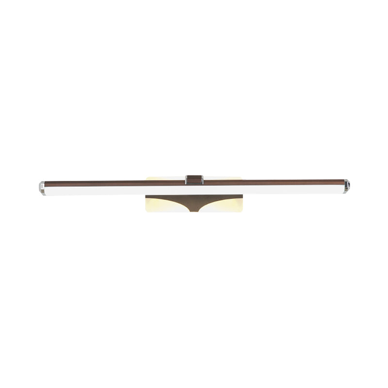 Skørter | Brown extended Vanity light fitting classic metal LED bathroom wall lamp in white/warm light, 16.5"/23" wide
