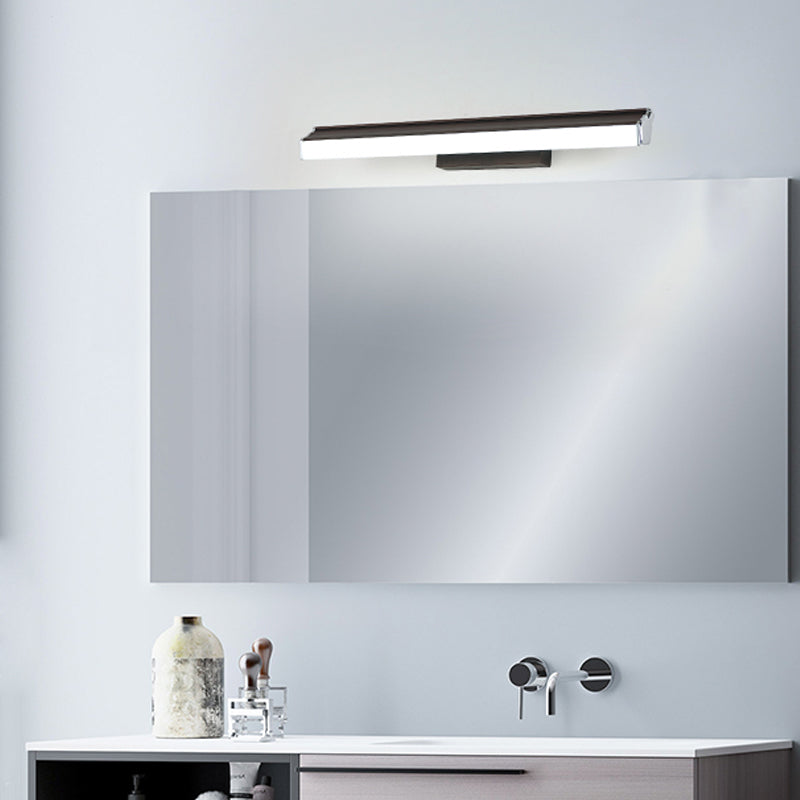 Skørter | 16"/22.5" Width Brown Extended Vanity Light Fixture Classic Metal LED Bathroom Wall Lamp in White/Warm Light